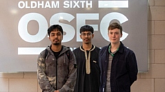 Pictured are (left to right): Imamul Hoque, Mohammad Hussain and James Walsh