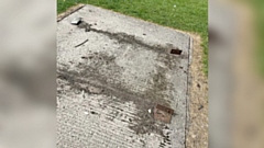 An example of vandalism at Royton Linear Park - a dismantled bench. Images courtesy of Royton Independents