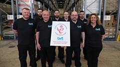 The team at Oldham based delivered wholesaler CVT (Clear Value Trading) who are celebrating after being awarded a King’s Award for Enterprise for International Trade