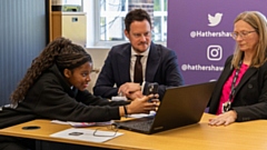Stephen Morgan MP, Parliamentary Under-Secretary for Schools within the Department for Education, visited The Hathershaw College