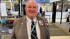 Councillor Ken Rustidge is pictured at Tommyfield Market
