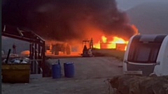 An image from the fire scene