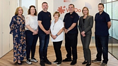 Pictured (left to right) are: Sam Wilson, Kelly Tighe, Chris Robinson, Carol Roberts, Mark Lindsay, Jana Rackley and Andrew Nolan