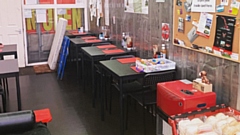 The interior of the popular Nicky's Food Bar before the attack