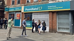 Staff were sent home from the High Street branch of Poundland today