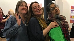 Volunteers Suzy, Diana and Lisa at the Ancora Project in Oldham