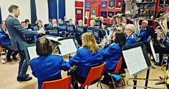 The Friezland Brass Band pictured during rehearsals