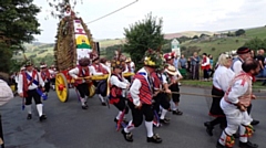 The fabled Saddleworth Rushcart made its joyous annual appearance across Saddleworth villages