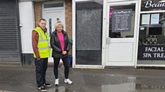 Nikki Leigh pictured outside her salon