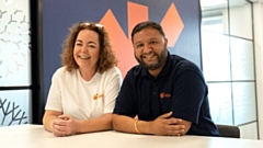 Pictured are Kelly Tighe and Aman Gill