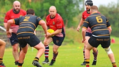 Josh Semple looks for a gap. Image courtesy of Tim Abram