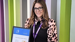FCHO sustainability manager, Olivia Greenhalgh, pictured with the SHIFT gold accreditation