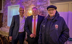 left to right: John Townsend, ORLFC Foundation Chair, Chris Chamberlain ORLFC Foundation CEO, Adrian Alexander ORLFC Foundation Board member.