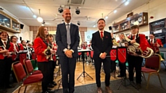 Dobcross Youth Band joined forces with Norwegian youth ensemble Skodvin Skulemusikk