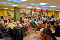 Emmaus Mossley volunteers at pie supper 